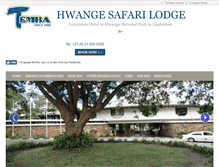 Tablet Screenshot of hwangesafarilodge.com